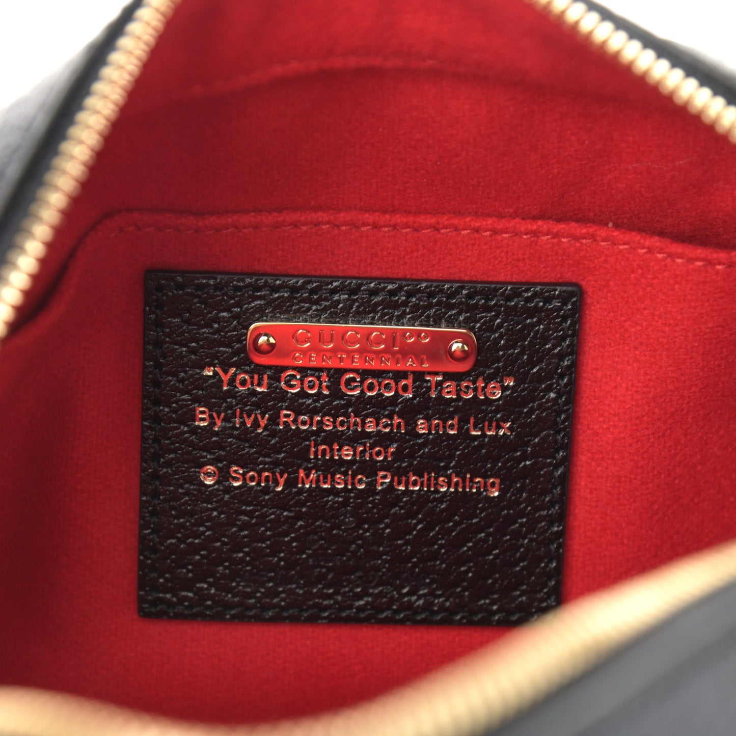 Felt Calfskin Script Logo Gucci 100 Camera Bag Bright Hibiscus Black Azure