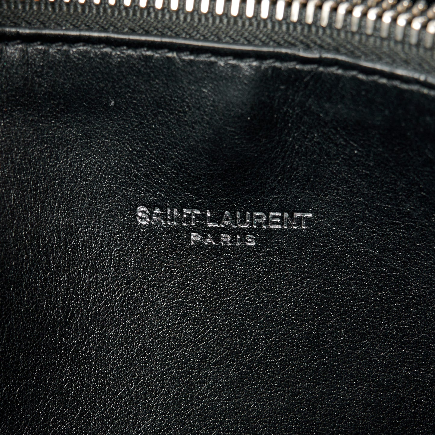 Grained Calfskin Topstitch Small Sac De Jour Black Porcelain