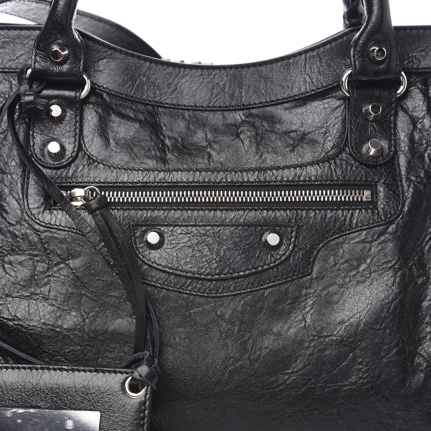 Agneau Classic Silver Hardware City Black