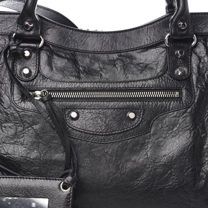 Balenciaga Agneau Classic Silver Hardware City Black 9 of 9