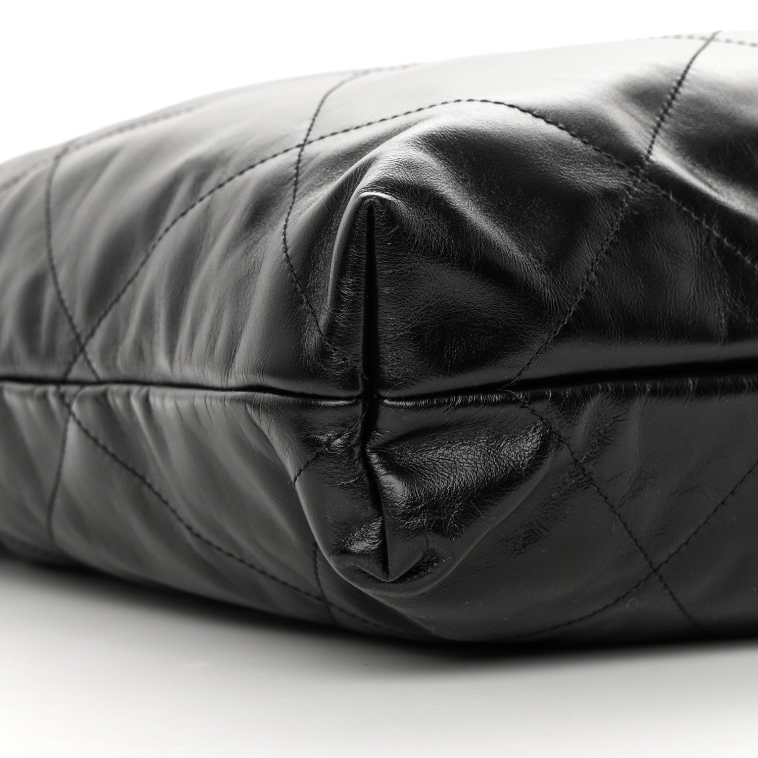 Chanel Shiny Calfskin Quilted Chanel 22 Black 10 of 12