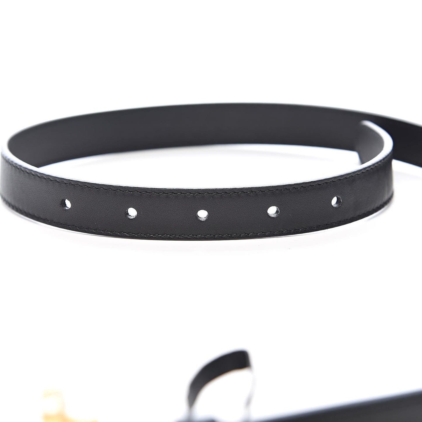 Calfskin Double G 20mm Belt 75 30 Black