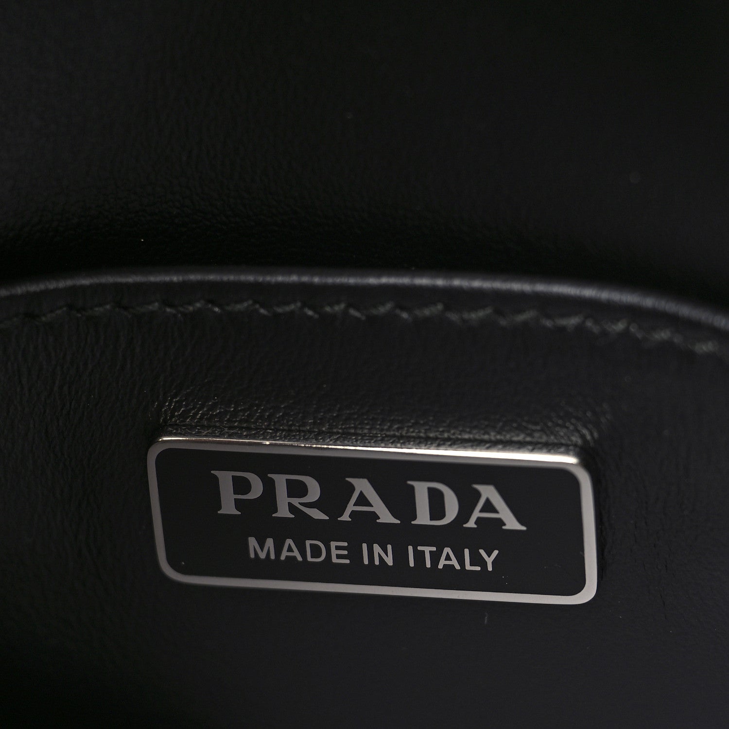 Prada Spazzolato Cleo Flap Shoulder Bag Black 6 of 9