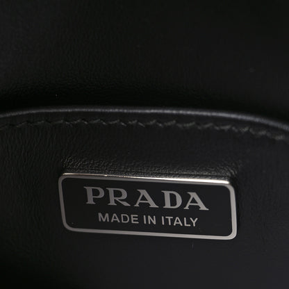 Prada Spazzolato Cleo Flap Shoulder Bag Black 6 of 9