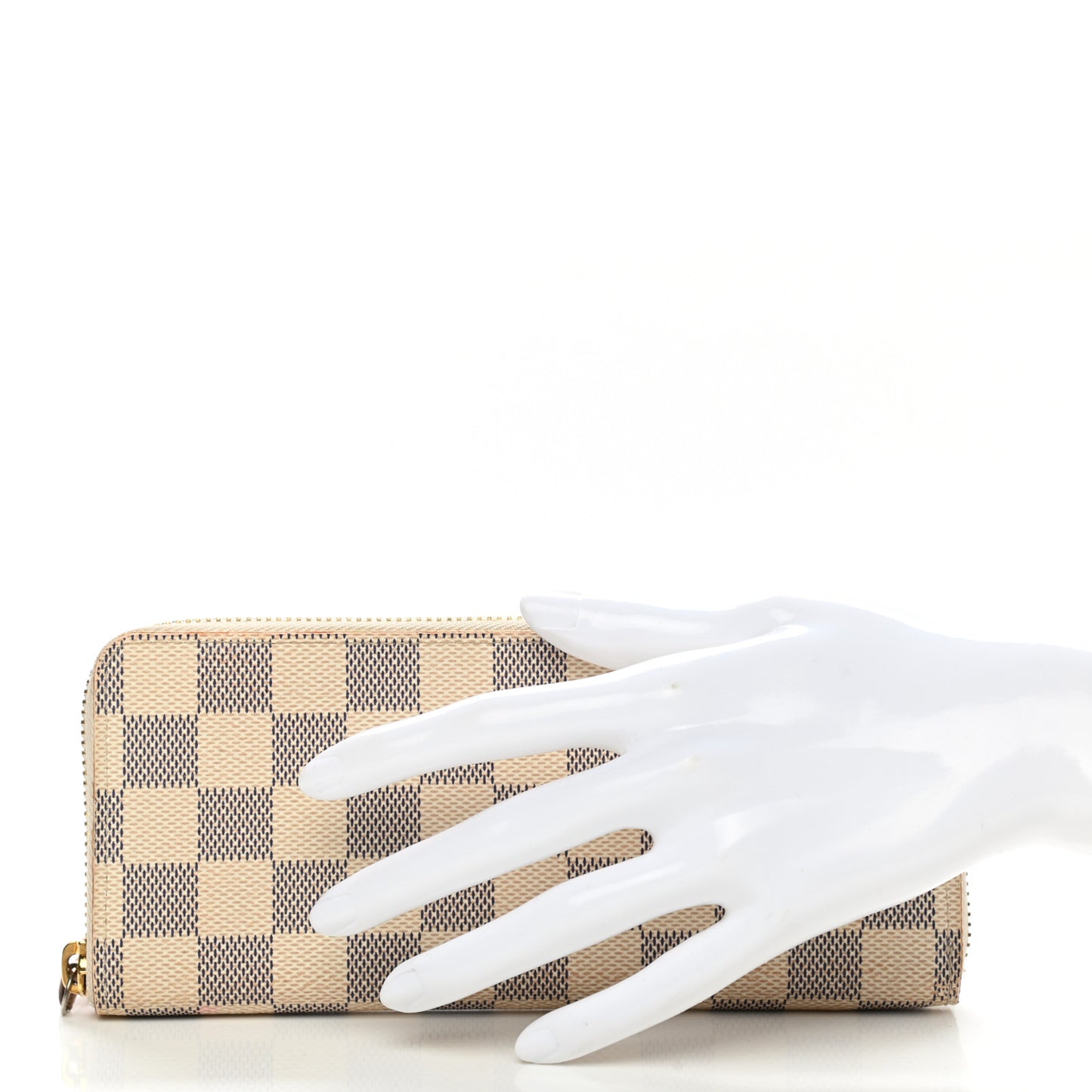 Damier Azur Clemence Wallet Rose Ballerine