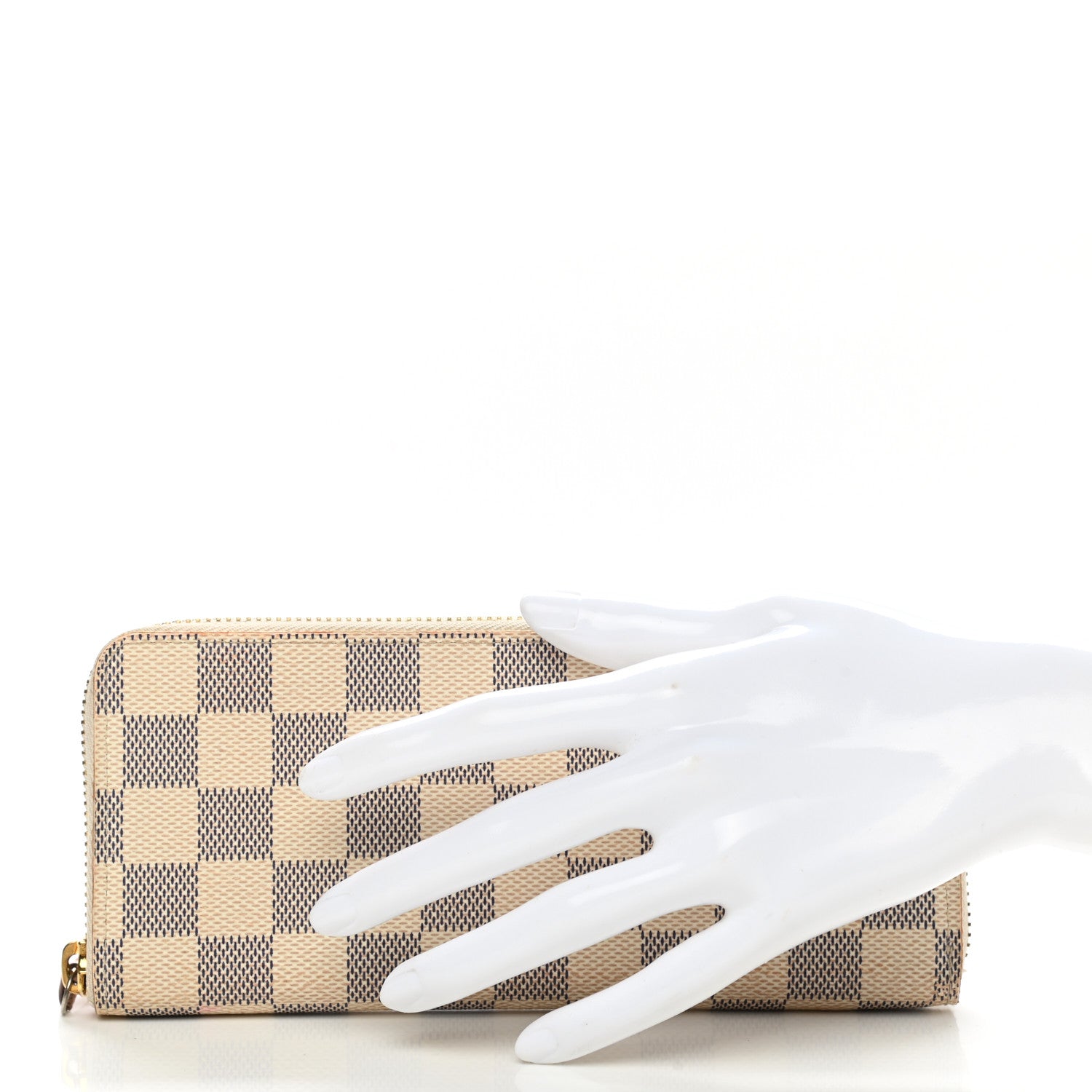 Louis Vuitton Damier Azur Clemence Wallet Rose Ballerine 2 of 14