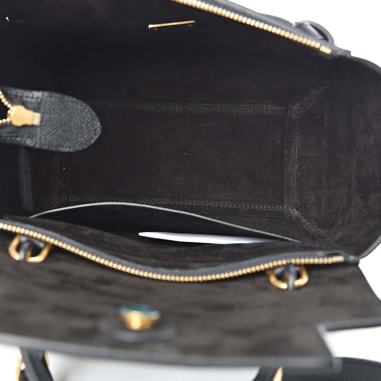 Grained Calfskin Micro Belt Bag Black