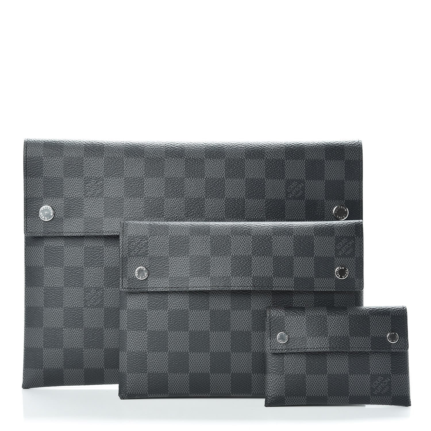 Louis Vuitton Damier Graphite Large Alpha Pochette 3 of 12