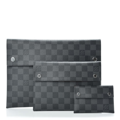 Louis Vuitton Damier Graphite Large Alpha Pochette 3 of 12
