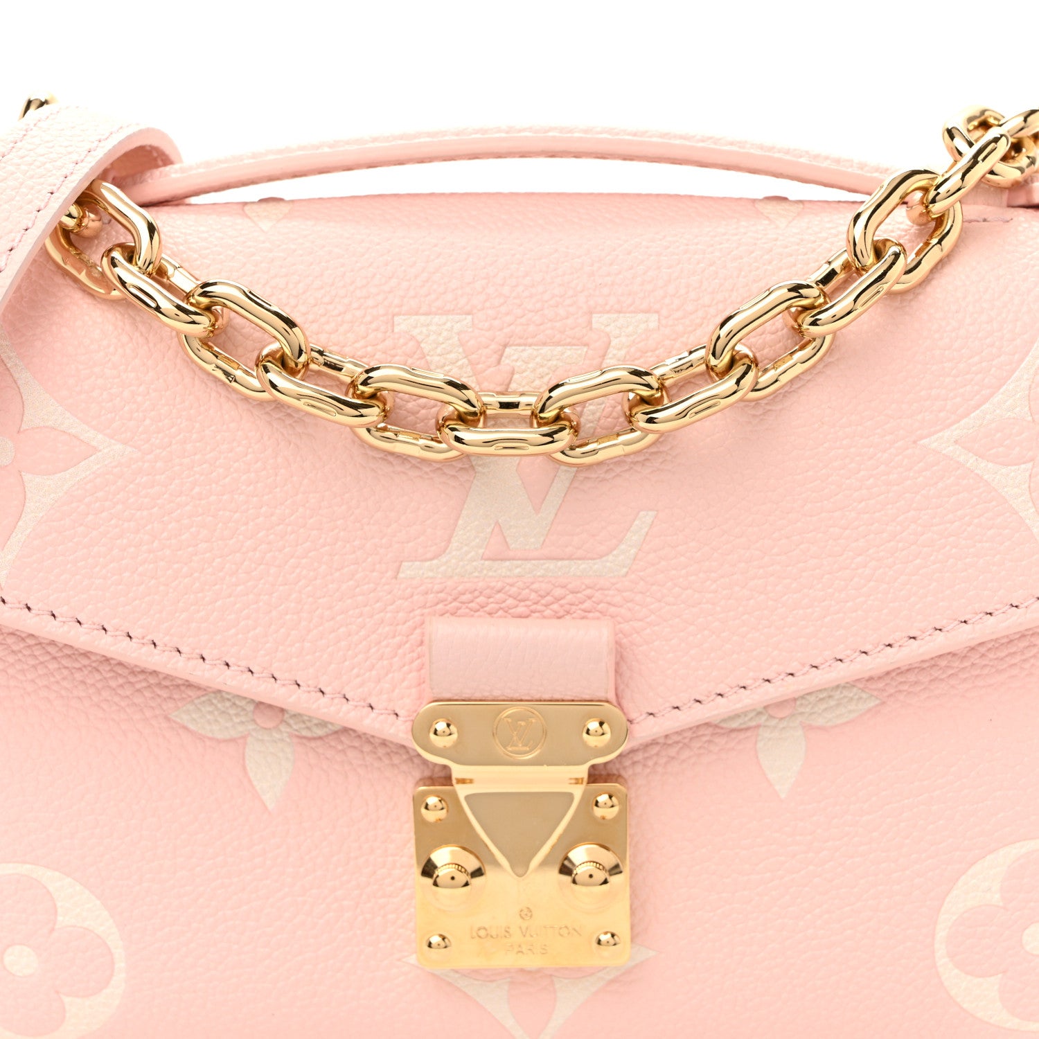 Louis Vuitton Empreinte Monogram Giant Pochette Metis East West Pink Beige 7 of 9