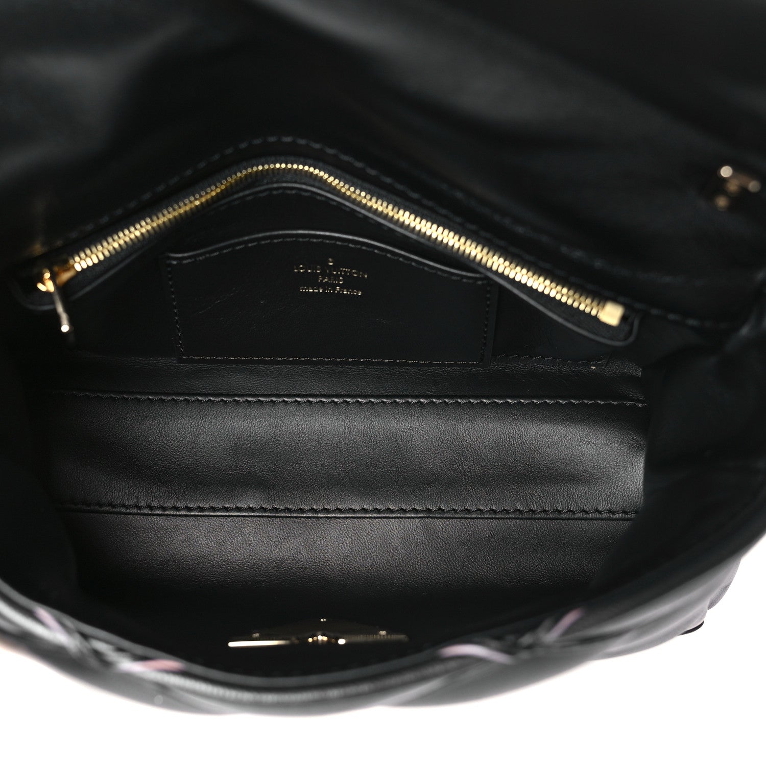 Louis Vuitton Lambskin Malletage Top Handle GO-14 MM Black Pink 6 of 10