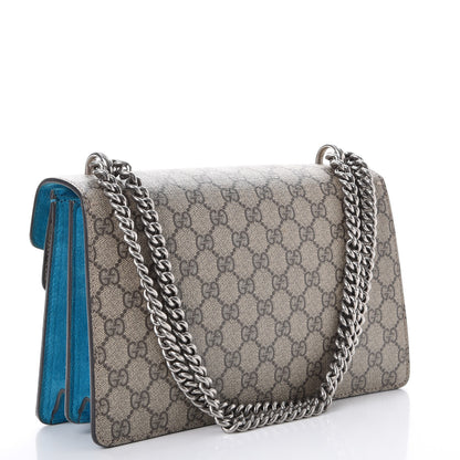 Gucci GG Supreme Monogram Small Dionysus Shoulder Bag Bright Turquoise 3 of 9