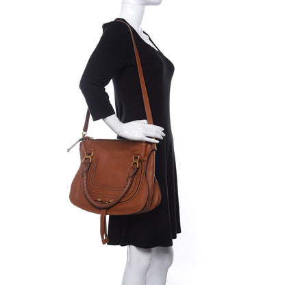 Chloe Calfskin Medium Marcie Satchel Tan 2 of 10