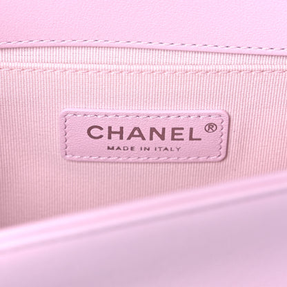 Chanel Lambskin Quilted Medium Boy Flap Light Pink 5 of 13
