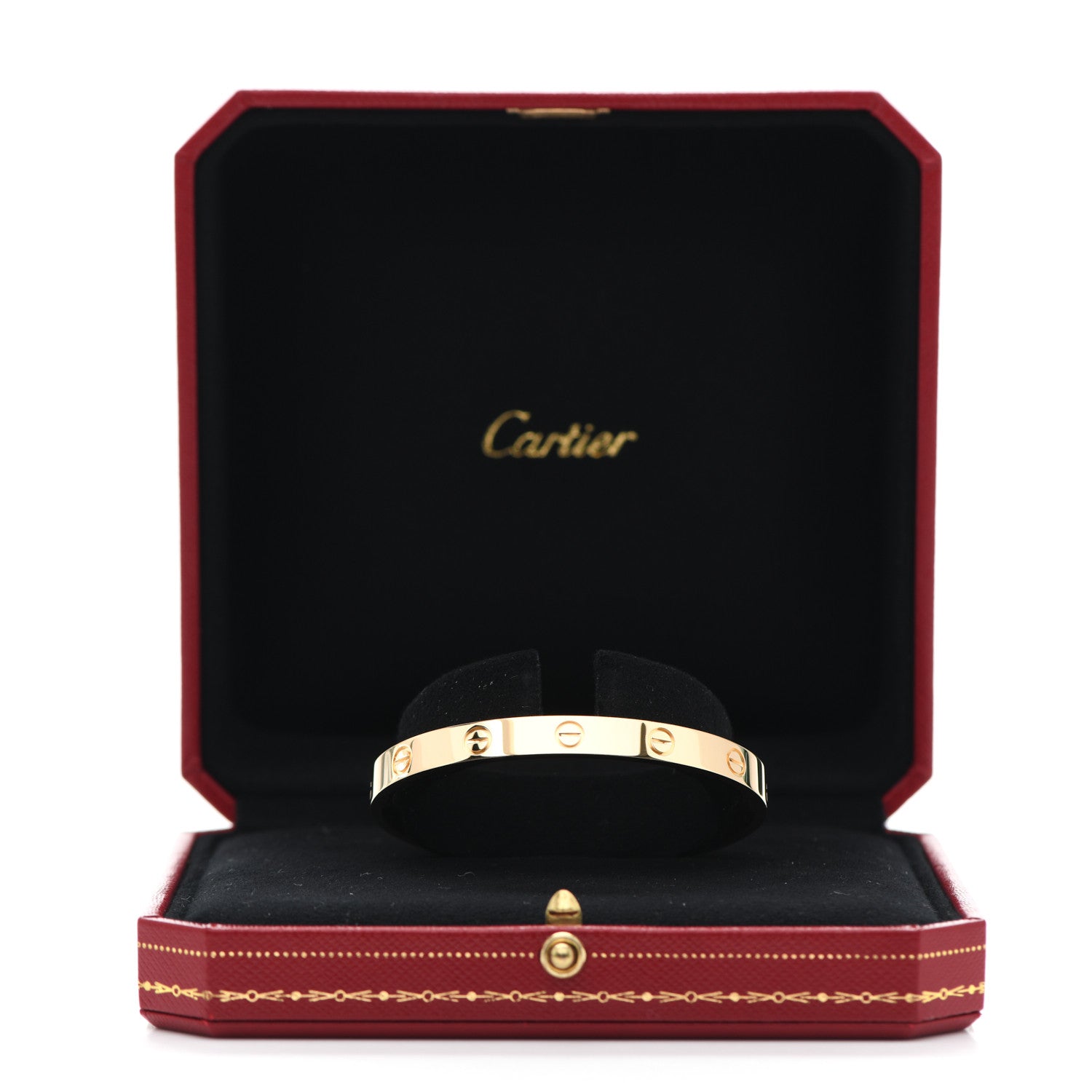 Cartier 18K Yellow Gold LOVE Cuff Bracelet 17 6 of 6