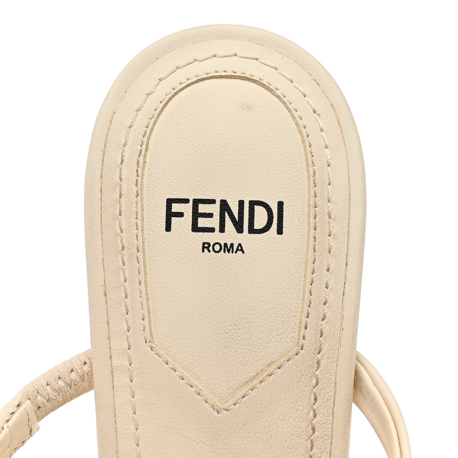 Fendi Vitello Fendi First 95mm Slide Sandals 36 Connecticut