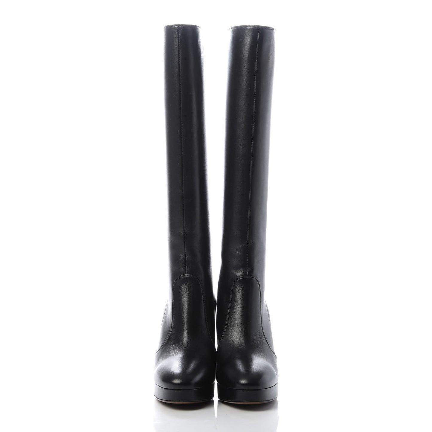 Lambskin D-rise Platform Boots 38.5 Black