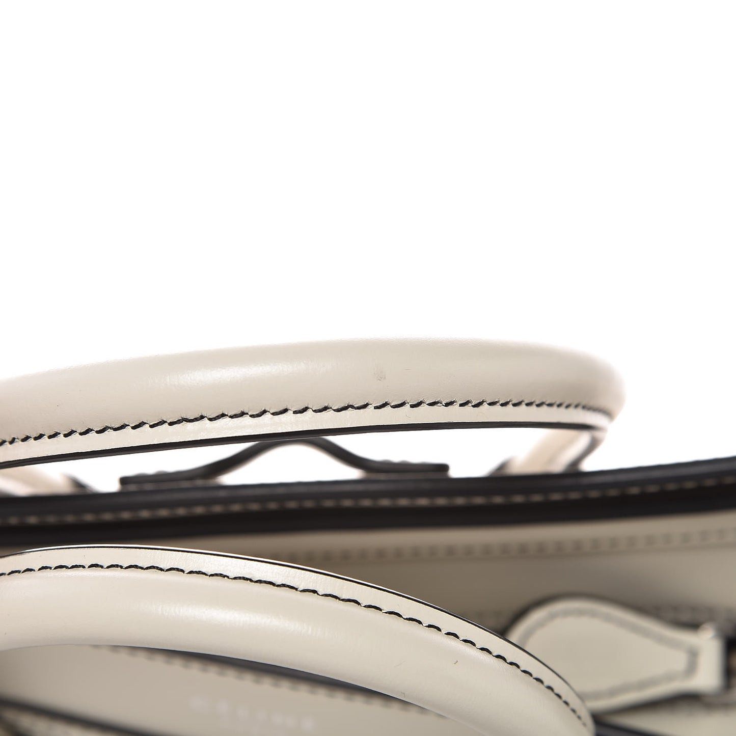 Satin Calfskin Nano Debossed Luggage White