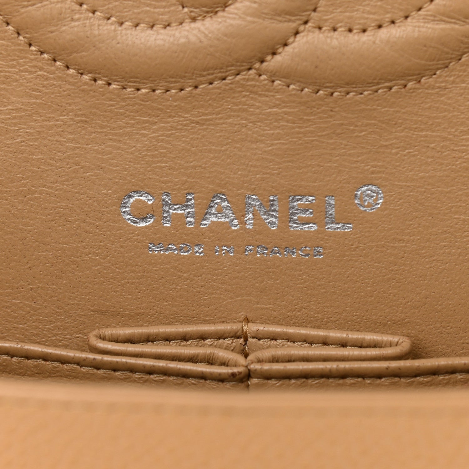 Chanel Caviar Quilted Medium Double Flap Beige 6 of 17