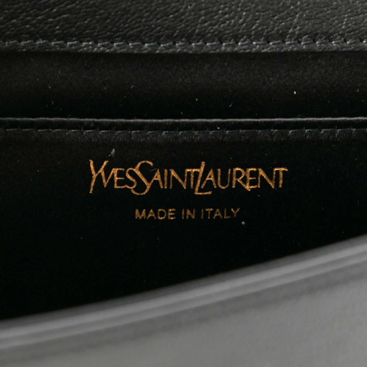 Saint Laurent Calfskin Monogram Large Belle De Jour Clutch Black 6 of 9
