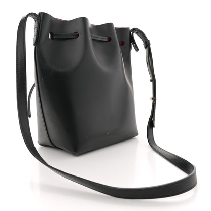 Mansur Gavriel Calfskin Bucket Bag Black Flamma 3 of 15
