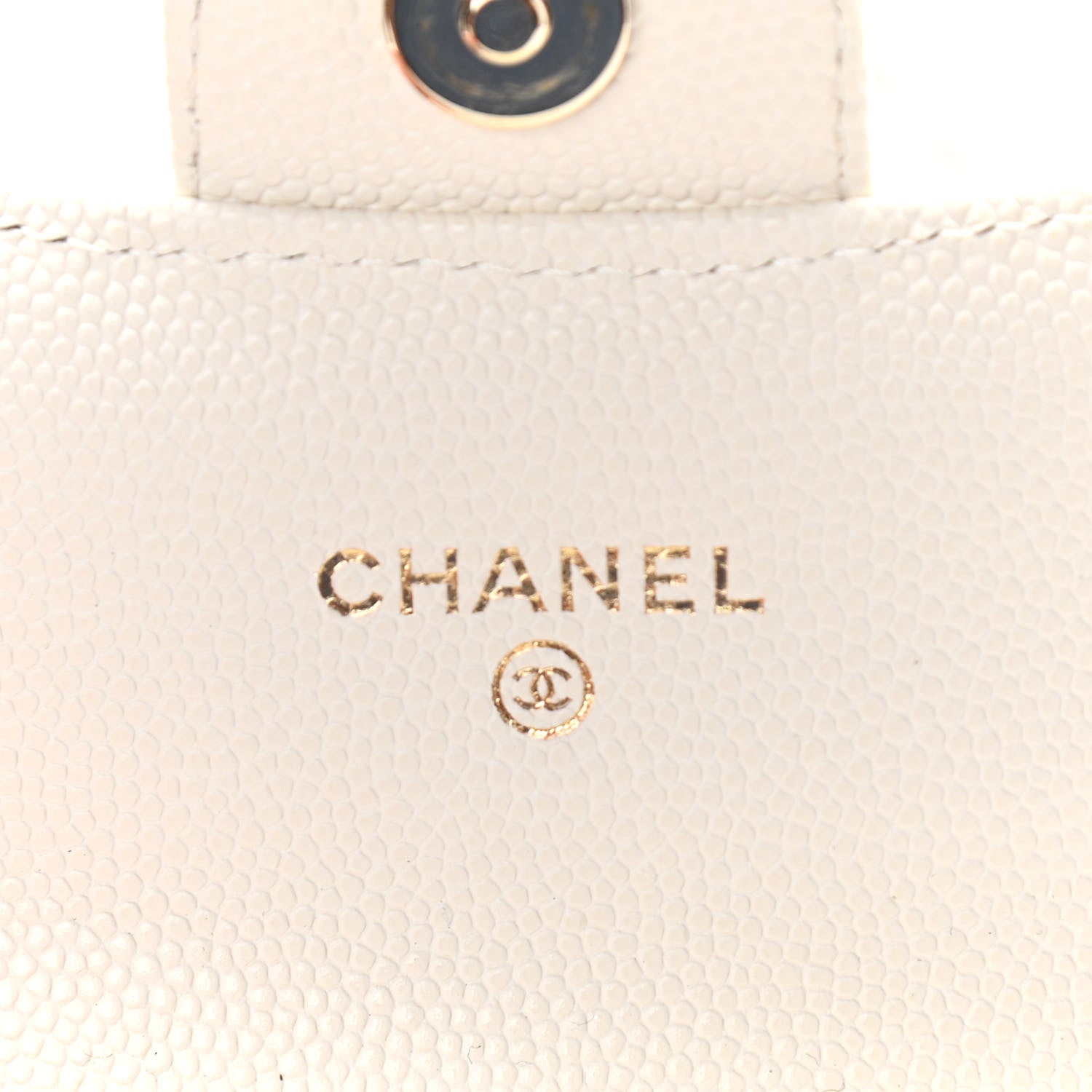 Chanel Caviar Quilted Mini Clutch With Chain White 6 of 12