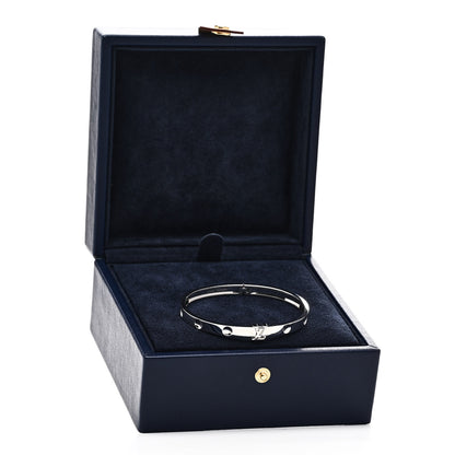 Louis Vuitton 18K White Gold Empreinte Bangle Bracelet 16 4 of 4
