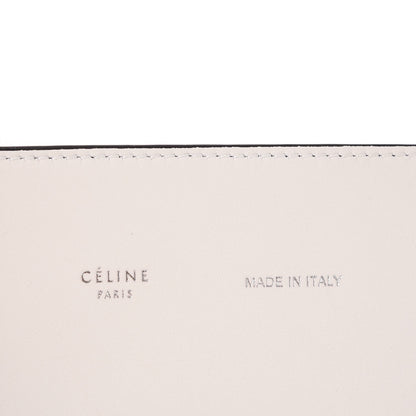 Celine Shiny Smooth Calfskin Small Twisted Cabas White Black 7 of 13