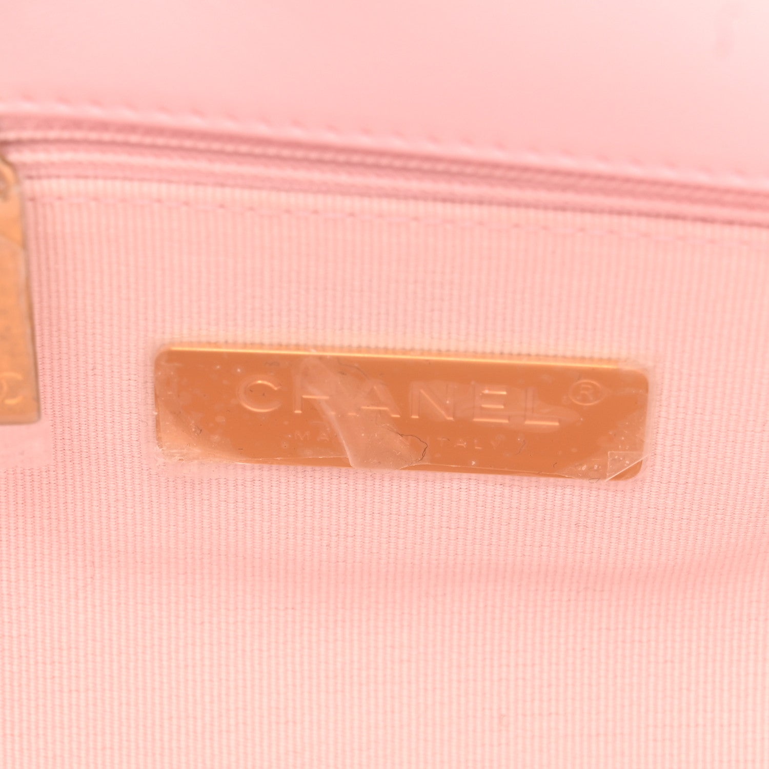 Chanel Lambskin Quilted Large Chanel 19 Flap Light Pink 7 of 13