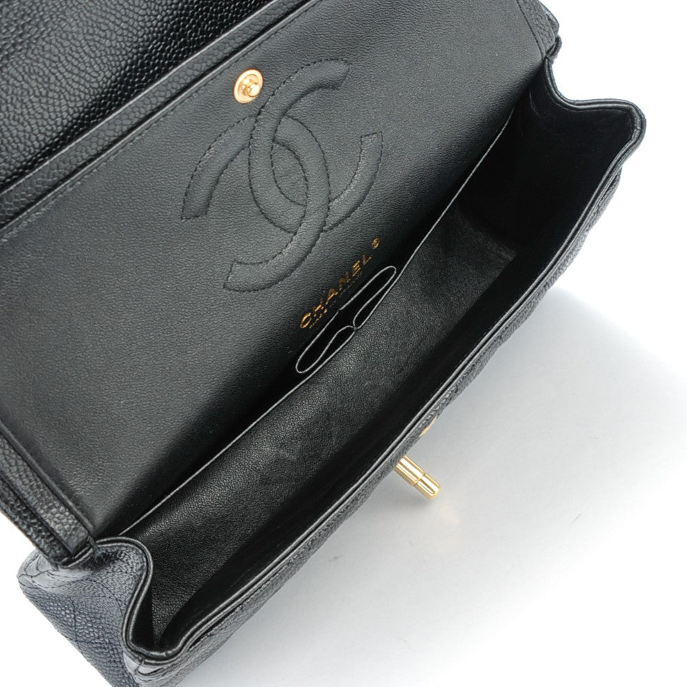 Chanel Caviar Quilted Medium Double Flap Black 6 of 7