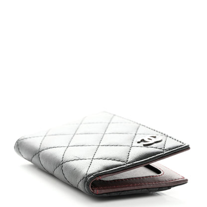 Chanel Lambskin Quilted Card Holder Wallet Black 4 of 8