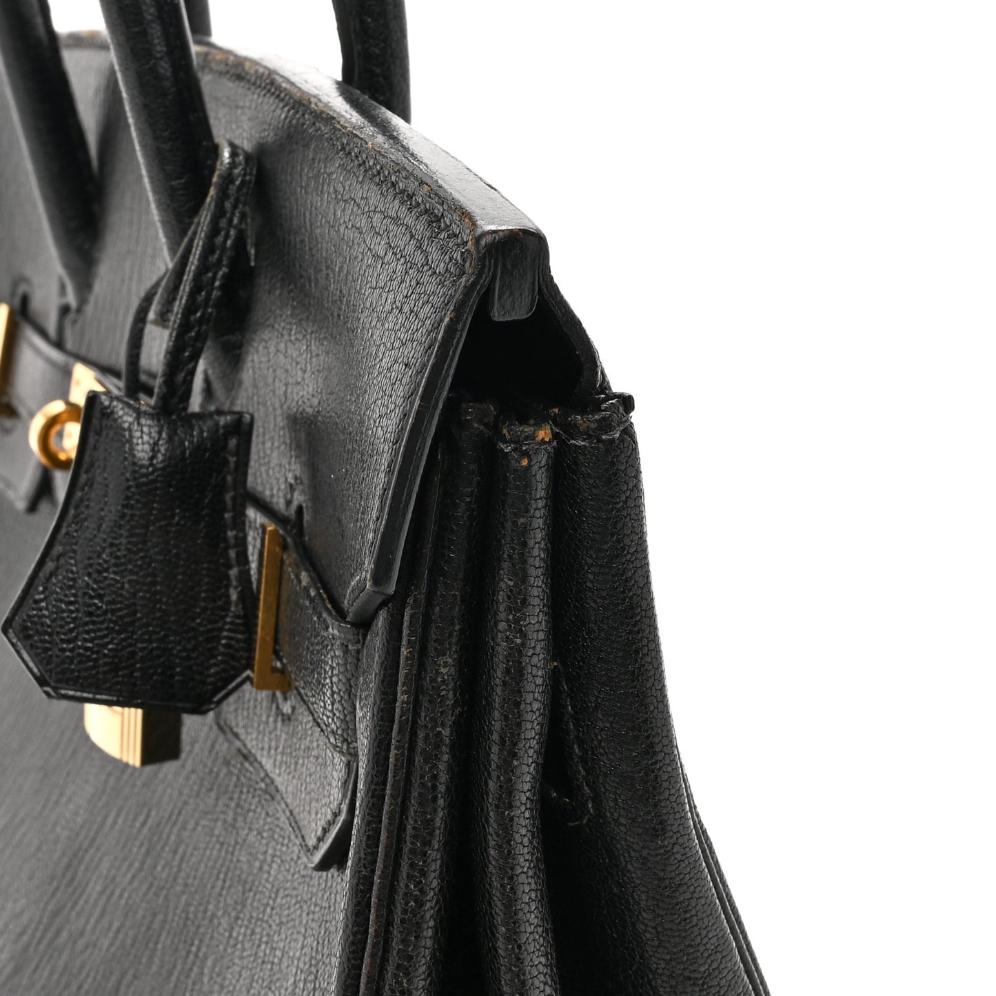 Chevre de Coromandel HAC Birkin 32 Black