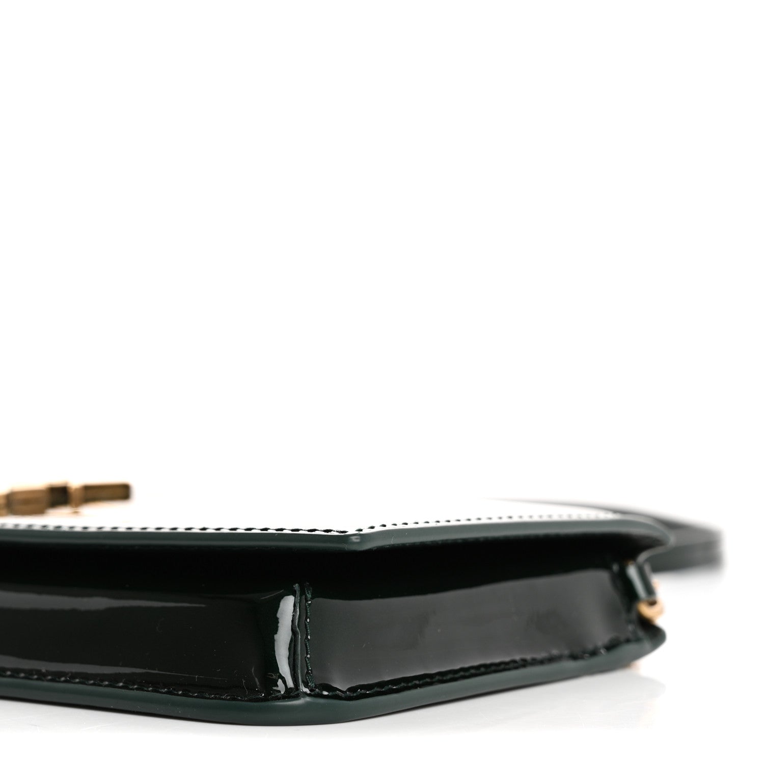 Saint Laurent Vernice Diamond Monogram Phone Holder Crossbody Fir Leaf 10 of 10