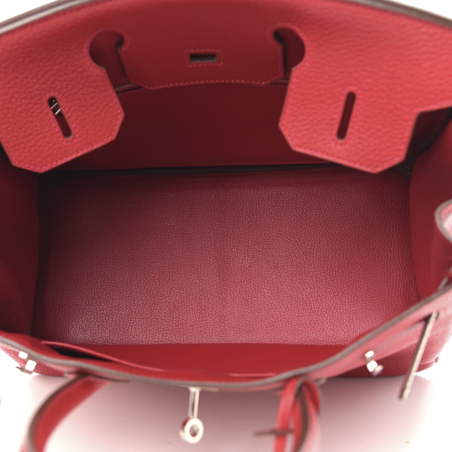 Hermes Taurillon Clemence Birkin 30 Rouge Casaque 5 of 10