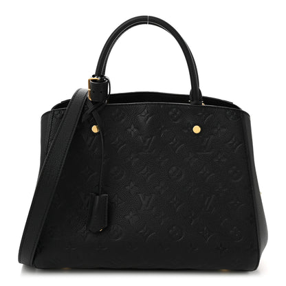 Louis Vuitton Empreinte Montaigne MM Black 1 of 10