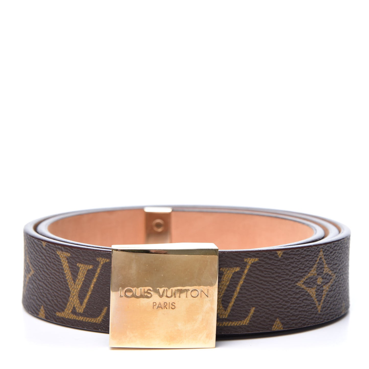 Monogram Ceinture Belt Gold Buckle 70 28