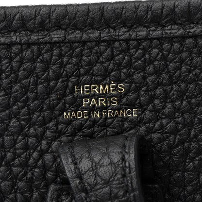 Hermes Taurillon Clemence Evelyne TPM Black 6 of 10