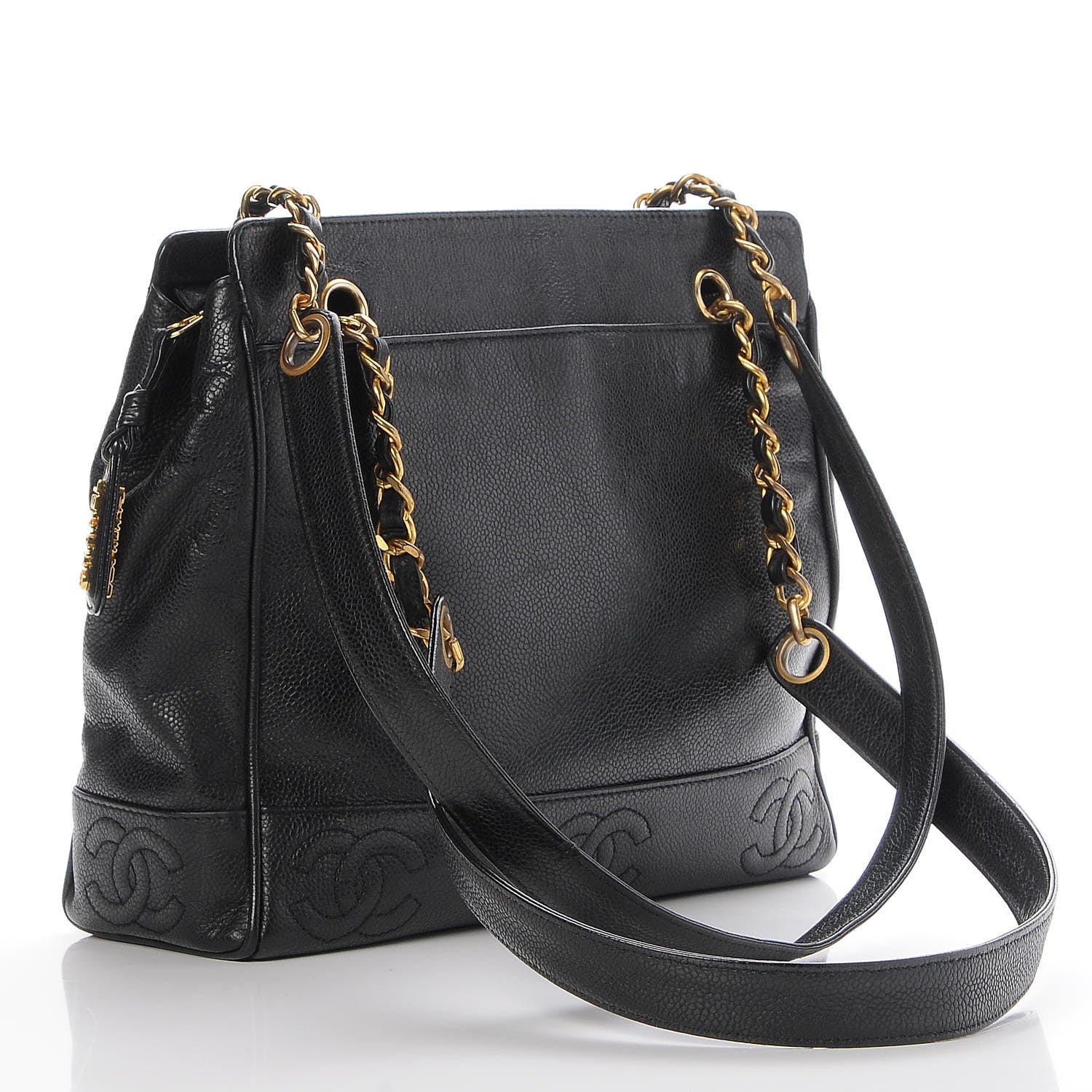 Chanel Caviar Shoulder Bag Black 3 of 8