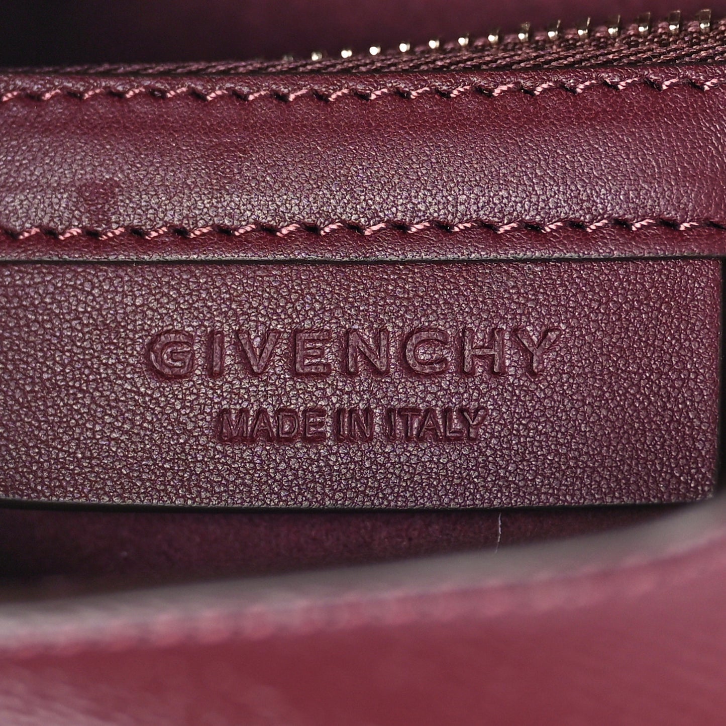 Textured Calfskin Mini Pandora Box Chain Crossbody Bag Oxblood