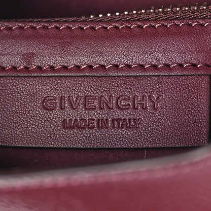 Givenchy Textured Calfskin Mini Pandora Box Chain Crossbody Bag Oxblood 6 of 8