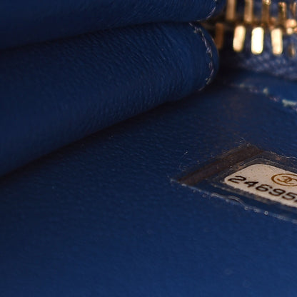 Chanel Caviar Quilted Mini Business Affinity Flap Blue 7 of 11