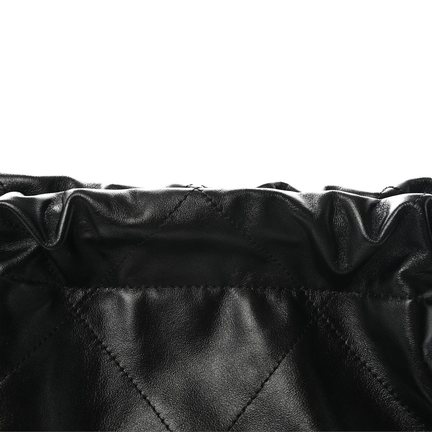 Shiny Calfskin Quilted Small Chanel 22 Black