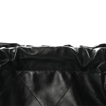 Chanel Shiny Calfskin Quilted Small Chanel 22 Black 9 of 11