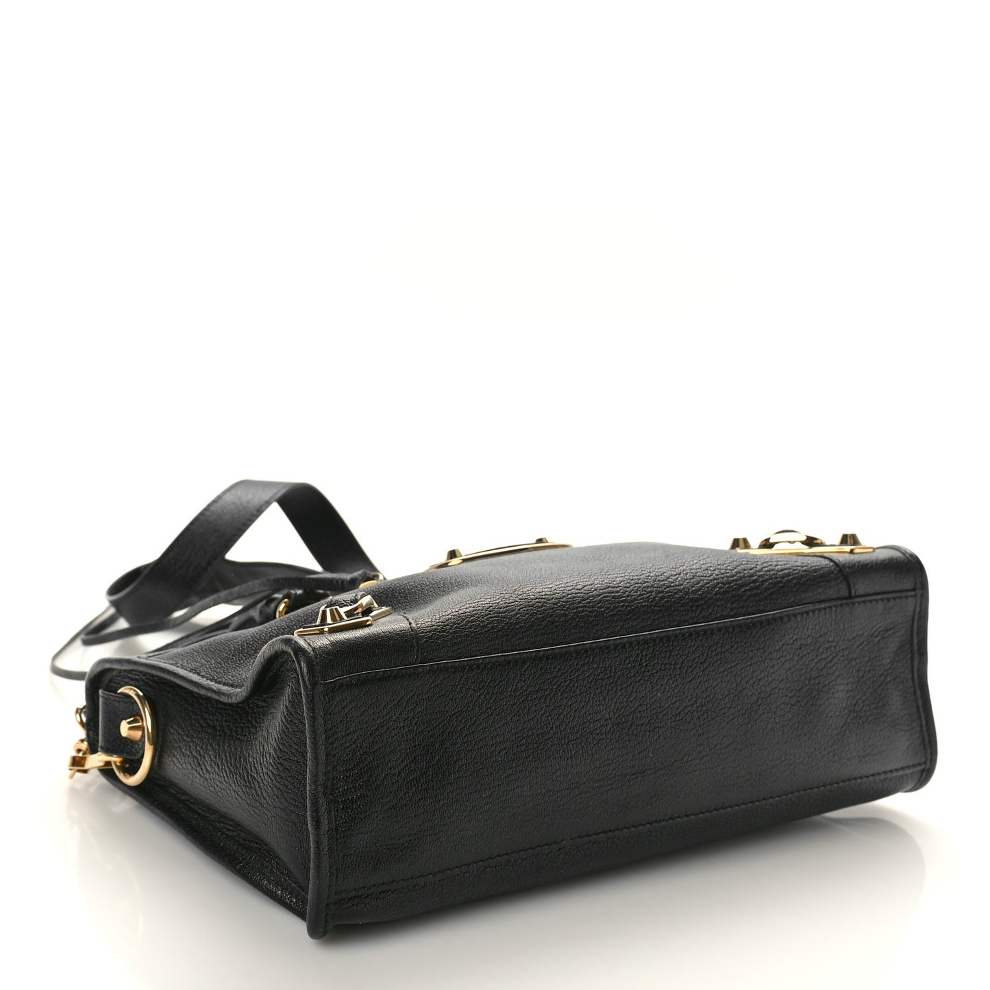 Chevre Gold Metallic Edge Hardware S City Black
