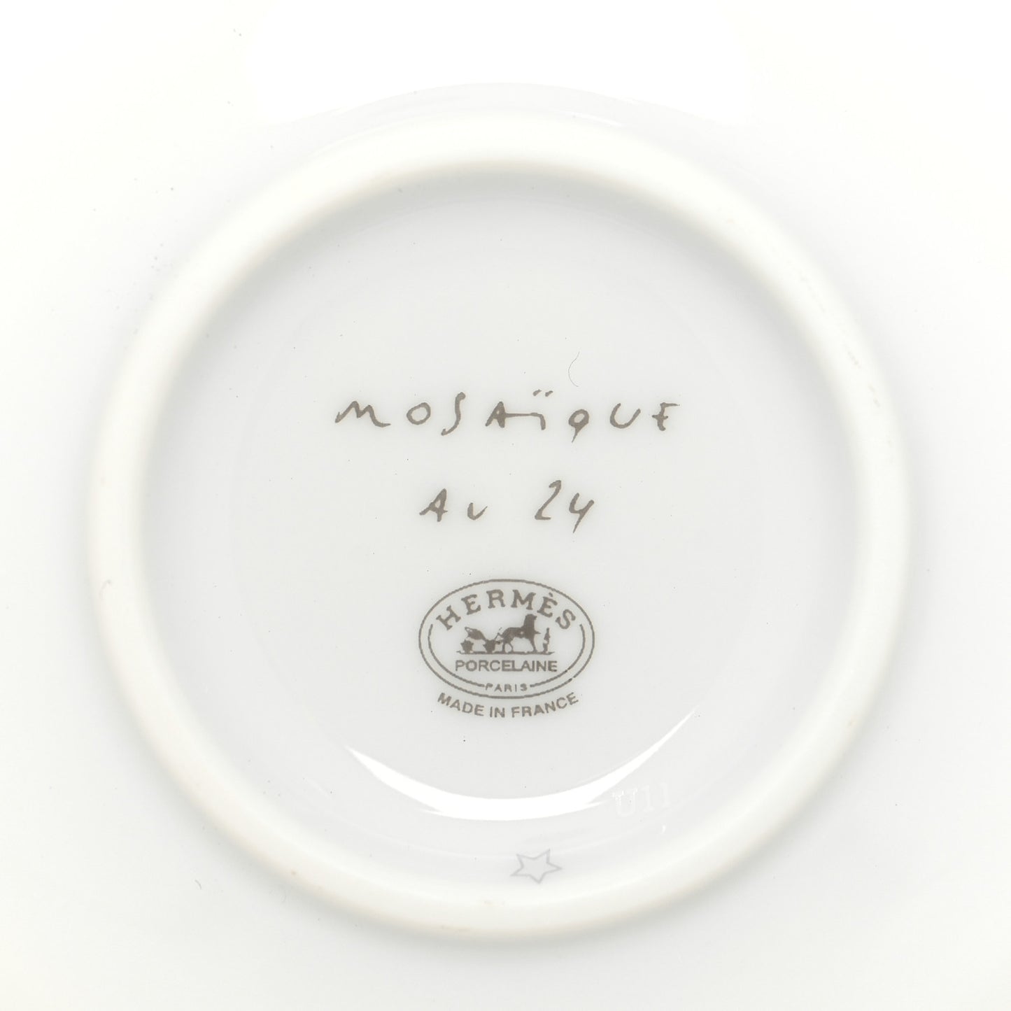 Porcelain Mosaique au 24 Soy Dish Platine