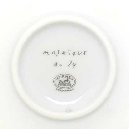Hermes Porcelain Mosaique au 24 Soy Dish Platine 5 of 7