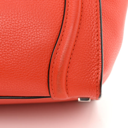 Celine Drummed Calfskin Micro Luggage Vermillion 15 of 15