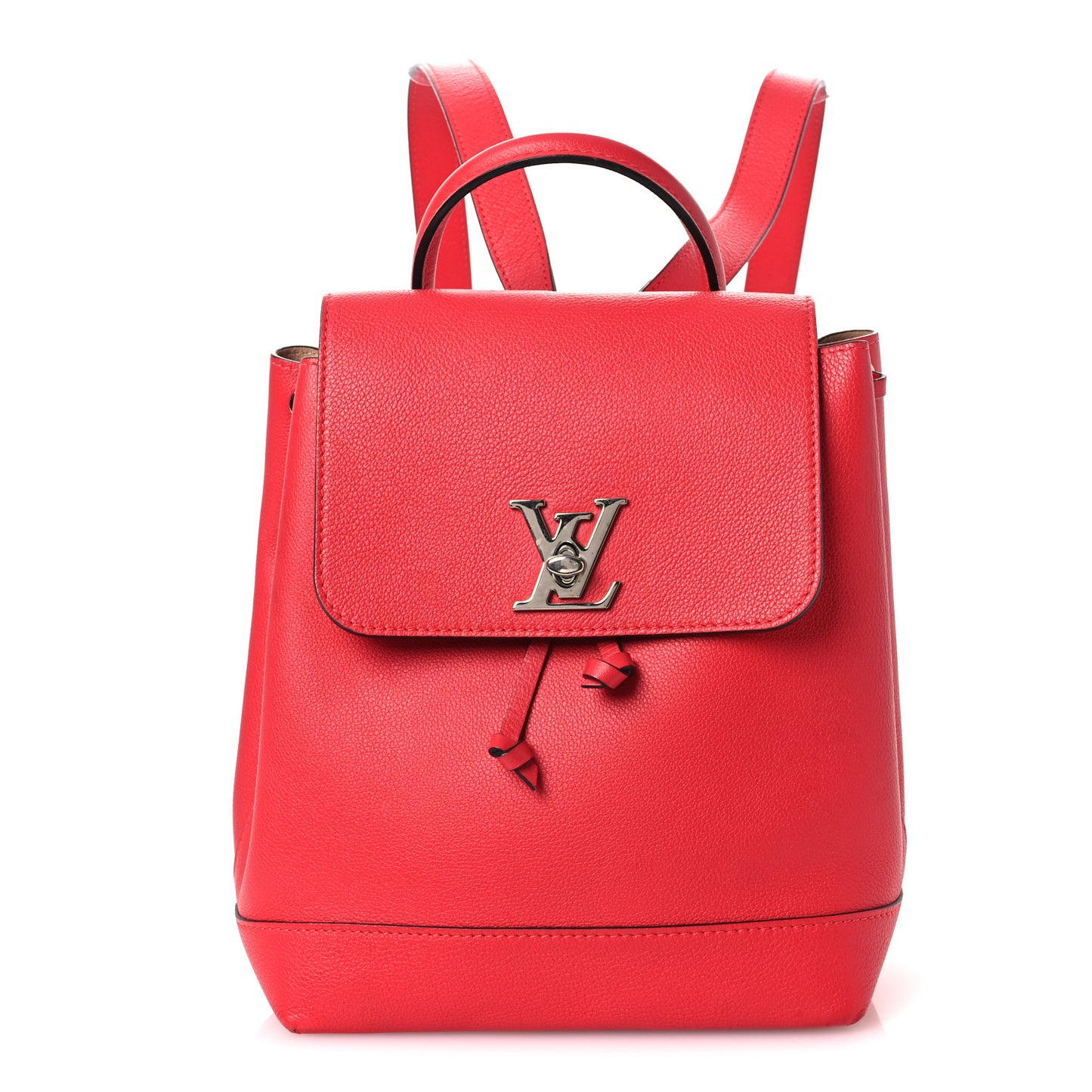 Soft Calfskin Lockme Backpack Poppy