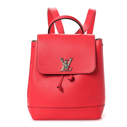 Louis Vuitton Soft Calfskin Lockme Backpack Poppy 1 of 11