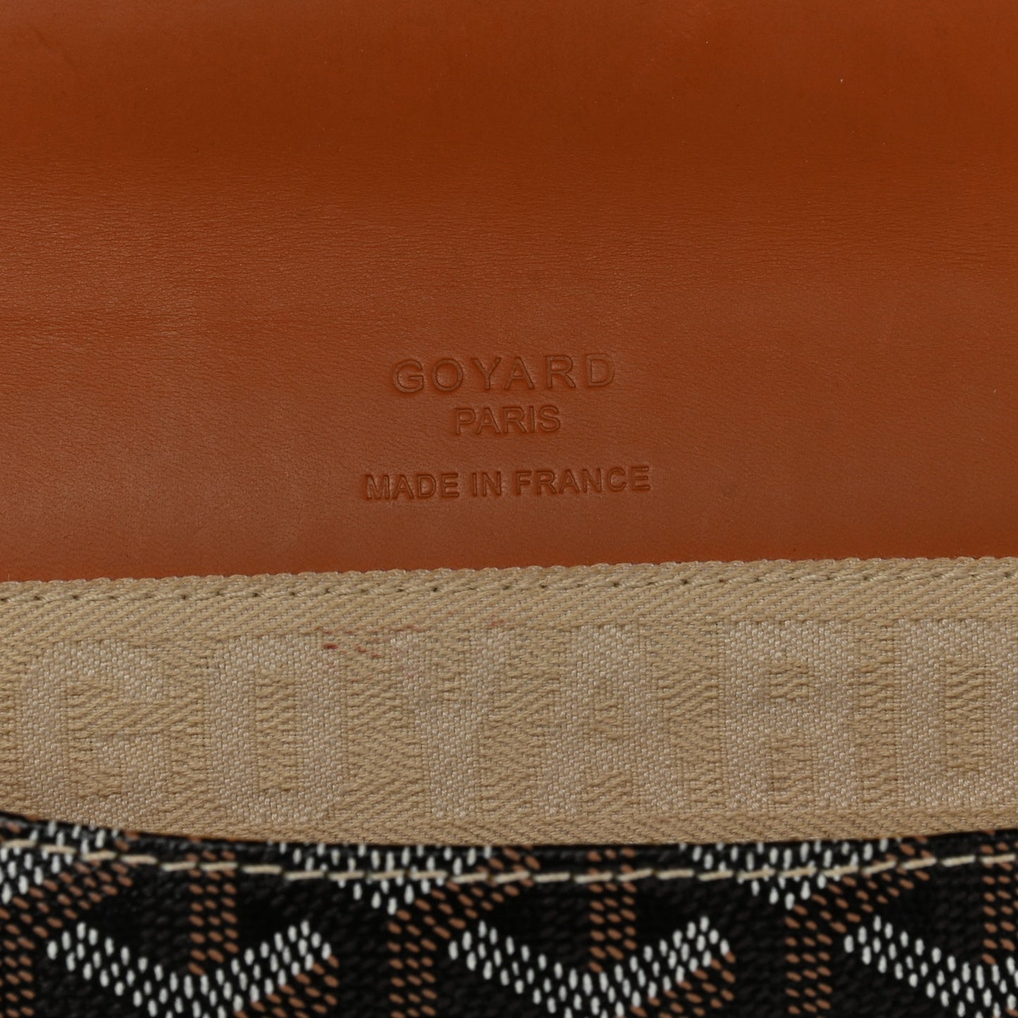 Goyardine Monte Carlo Bois Clutch Black